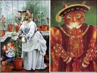 Quelle artiste londonienne du XXe siècle a représenté les chats à toutes les époques, sous tous les aspects ?