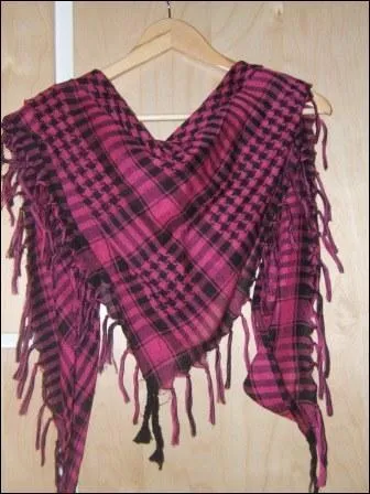 Accessoire pro-anarchiste en Europe durant les annes 80, revenu  la mode  la fin des annes 2000, il est originaire (dans des couleurs plus sobres) du monde arabe et plus particulirement de Palestine.