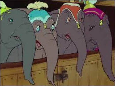Quelle éléphante ne fait pas partie de la troupe de cirque ou évolue "Dumbo" ?
