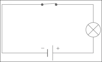 Sur le schéma ci-contre l'interrupteur est-il ouvert ou fermé ?