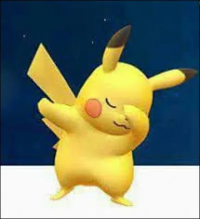 Quel geste Pikachu fait-il sur cette image ?