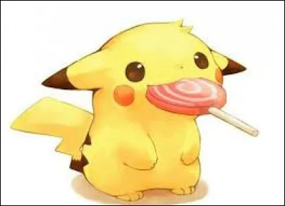 Comment appelle-t-on la confiserie que Pikachu a dans la bouche ?