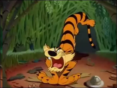 Dans le cartoon "Tiger Trouble", contre qui se bat le fameux tigre ?