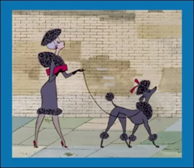 Comment se nomme ce caniche que l'on peut voir dans « Les 101 Dalmatiens » ?