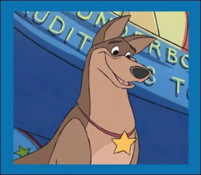 Ouragan est le berger allemand dont sont fans les 101 dalmatiens. 
Mais pour quel produit fait-il de la pub à la T.V. ?