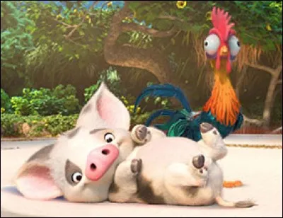 Comment se nomment le cochon et le coq ?