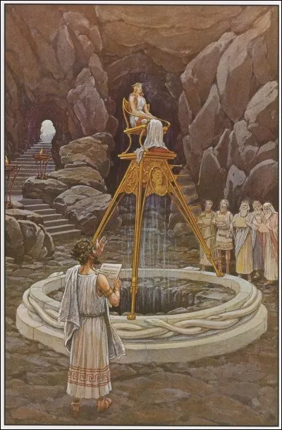 Où siège la pythie ?