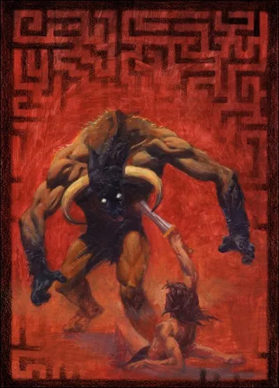 Combat reflétant la quête du héros entre :