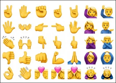 Y a-t-il un Emoji qui pleure de rire sur cette image ?