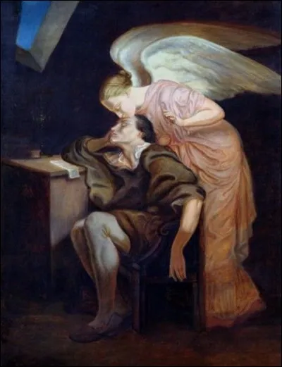 Qui a peint "Le baiser de la muse" ?