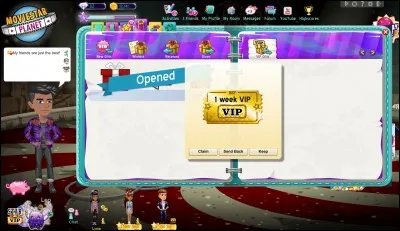 Y a-t-il un tchat pour les VIP ?