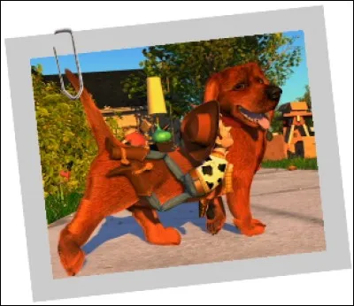 Comment s'appelle le chien que reçoit Andy comme cadeau à la fin de « Toy Story » ?