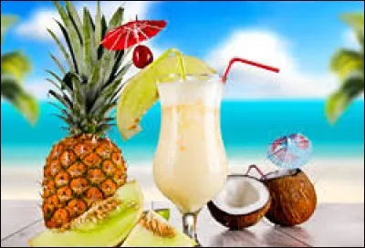 Comment s'appelle ce cocktail d'origine porto-ricaine à base de jus d'ananas, de morceaux d'ananas, de rhum et de lait de coco ?