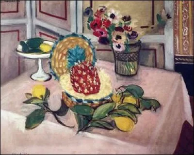 Qui a peint ce tableau "Nature morte avec ananas" ?