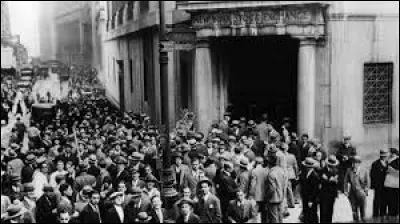 Le 29 octobre 1929 a eu lieu le krach boursier de Wall Street.