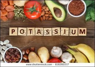 Le potassium a pour symbole la lettre K.