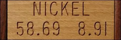 Le nickel est pour symbole Nk.