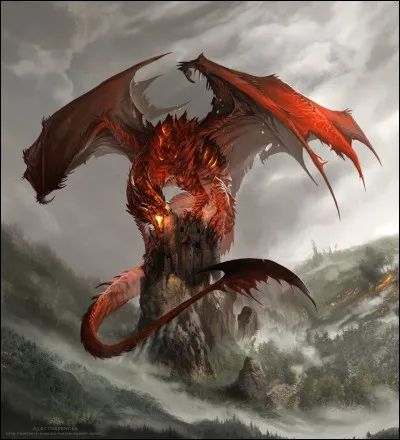 Quel est ce Dragon tout rouge, il s'appelle ...