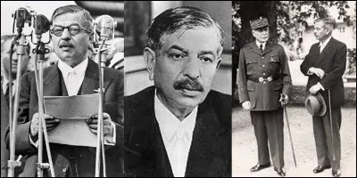 Cet homme politique est, au début de sa carrière, proche des partis politiques de gauche. Il a été l'avocat du syndicat CGT. Avec la défaite, il participera à la politique de collaboration avec les nazis de l'Etat français. Il sera condamné à mort et exécuté pour son action pendant l'occupation !
Qui est-il ?