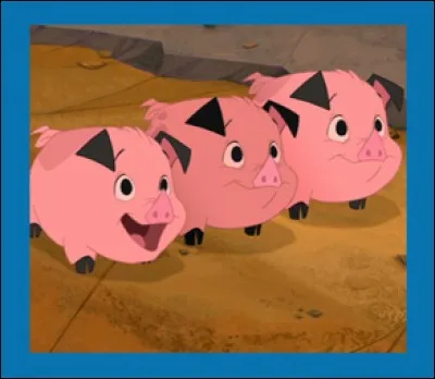 Quelle affirmation concernant les trois porcelets de "La ferme se rebelle" est inexacte ?