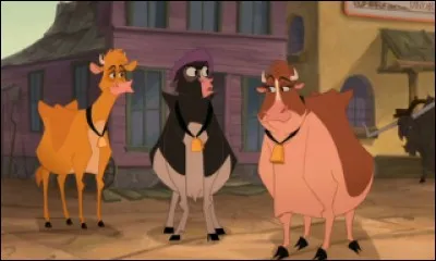 Quel prénom ne fait pas partie de ce trio de vaches, héroïnes de "La ferme se rebelle" ?