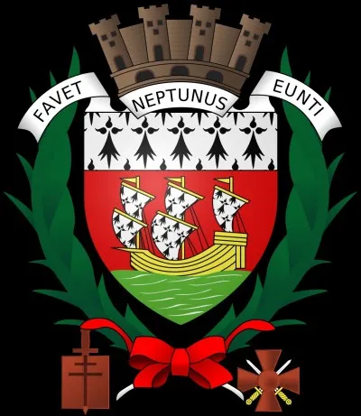 La ville de ... a cette devise : "Favet Neptunus Eunti".