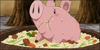 Dans "Seven Deadly Sins", à quoi ressemble la marque que Hawk a sur les fesses ?