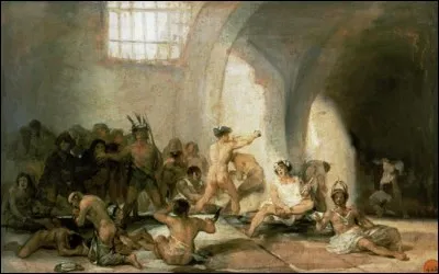 Qui a peint, entre 1812 et 1819, "la maison de fous" ?