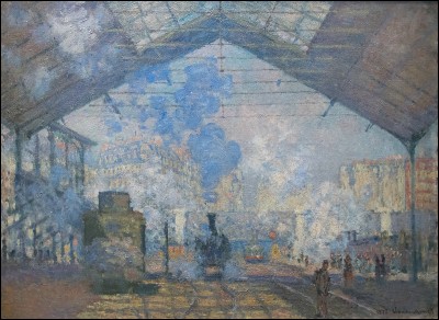 Qui a peint, en 1877, "la gare Saint-Lazare" ?