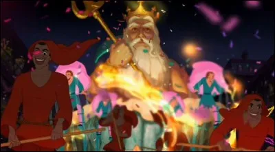 Dans quel Disney peut-on voir le Roi Triton, père de "La petite sirène" s'inviter à une fête ?