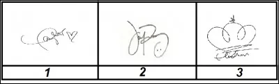 Précisez la signature de Katy :