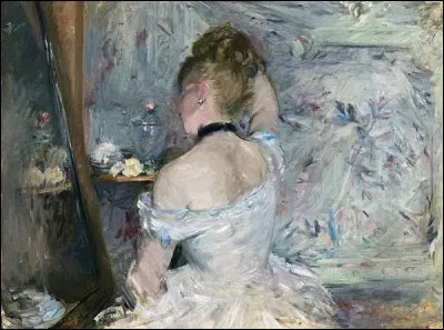 Qui a peint, en 1880, "la femme à sa toilette" ?