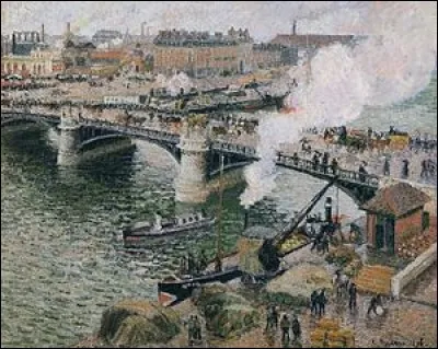 Qui a peint, en 1896, "le Pont Boieldieu à Rouen, temps mouillé" ?