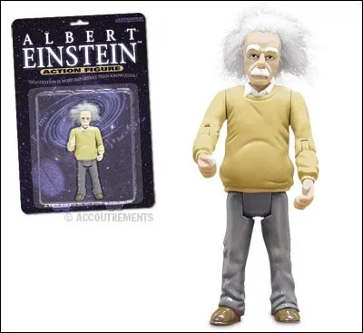 Eh oui, on a même fait des poupées avec des scientifiques de renom, comme ici le célèbre Albert Einstein. L'acteur Walter Matthau a joué le rôle d'Einstein dans une petite comédie charmante, avec Meg Ryan. Quel est le titre de ce joli film ?