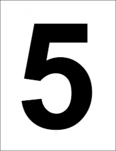 Comment dit-on "5" en anglais ?