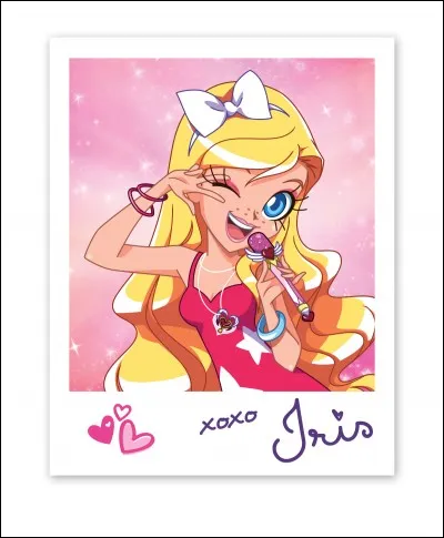 De quelle couleur sont les cheveux d'Iris ?