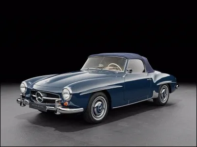 Allons en Allemagne. Nous avons une des voitures les plus chères du monde. Cette voiture est la petite sur de la 300 SL. Quel est son nom ?