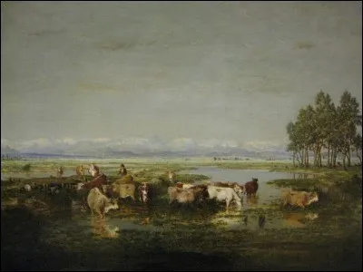 Qui a peint "Un marais dans les Landes" ?