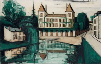 Qui a peint "Le marais Poitevin, le château d'Arçais" ?