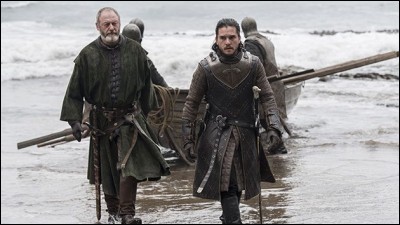 Que vient chercher Jon Snow à Peyredragon dans l'épisode 3 ?