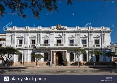 Il s'agit d'un bel édifice colonial, situé dans un milieu pittoresque, en pleine place centrale, 25 Plaza del Mayo ; au centre du parc, on retrouve la statue du premier président de la Bolivie :