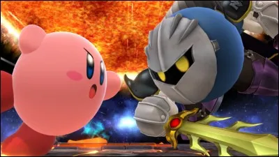 Quelle est l'intention de Meta Knight quand il combat Kirby ?