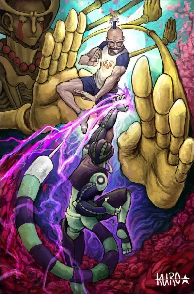 Quel est le premier membre arraché de Netero lors du combat contre Meruem ?