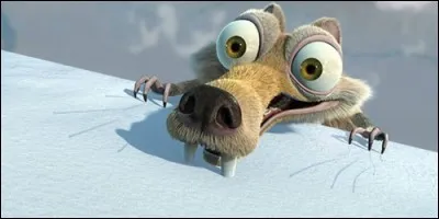 Dans "L'Age de glace", Scrat poursuit désespérément :