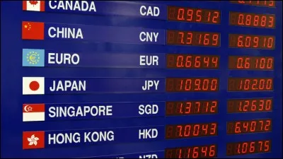 Taux de change : 1 $CA correspond environ à (mi mai 2018) :