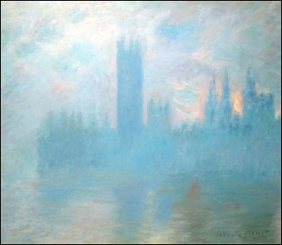 Claude Monet "Londres, le Parlement" c.1900-01
Une affiche sublime, mais de quelle exposition ?