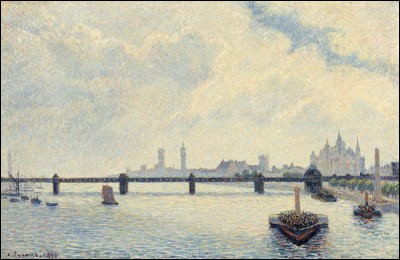 Camille Pissarro "... Bridge" 1890. 
Fameux ! Ce n'est pas où nous passions en métro ?