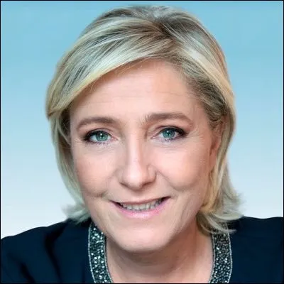 Marine Le Pen est la dirigeante du Rassemblement national en 2018...