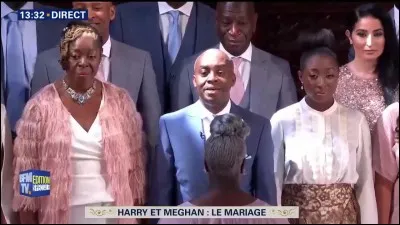 Un chant de gospel a été chanté pour ce mariage. Quelle était la chanson?