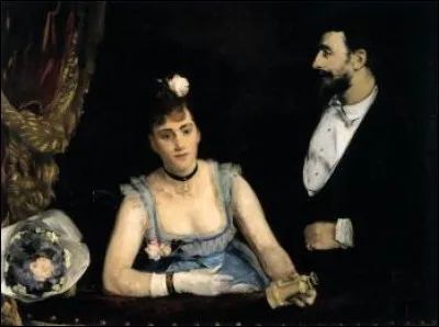 Elève de Manet, elle a commence à peindre à 20 ans en 1870. Elle est l'auteur de cette "loge aux Italiens" en 1874. De qui s'agit-il ?